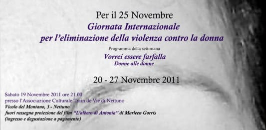 Nettuno- Settimana di eventi contro la violenza sulle donne, dal 20 al 25 novembre