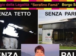 Incendio al villaggio della legalità, la solidarietà della società civile