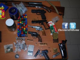 Anzio. Aggredisce e minaccia con una pistola un uomo che tenta di scaricare materiale di risulta sul terreno di sua proprieta’