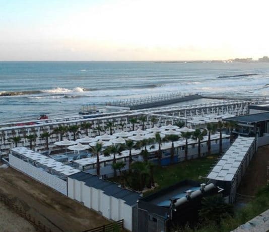 Nettuno- “Mareggiata” in arrivo sullo stabilimento Belvedere