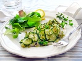 “Quattro salti… in cucina” – Orata in crosta di zucchine