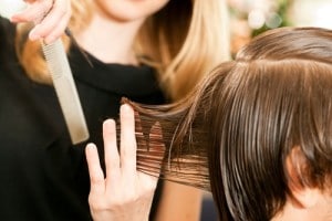 Man at the hairdresser