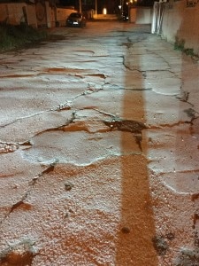 Via lago Trasimeno disastrata