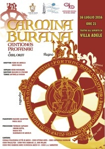 locandinacarmina Burana 16 luglio