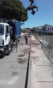 Via delle Bouganvillae a Lavinio dopo la bonifica