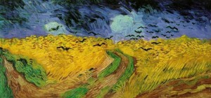 (Vincent Van Gogh, Campo di grano con volo di corvi)