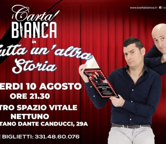 “E’ tutta un’altra storia”, i Carta Bianca in scena stasera al teatro Spazio Vitale