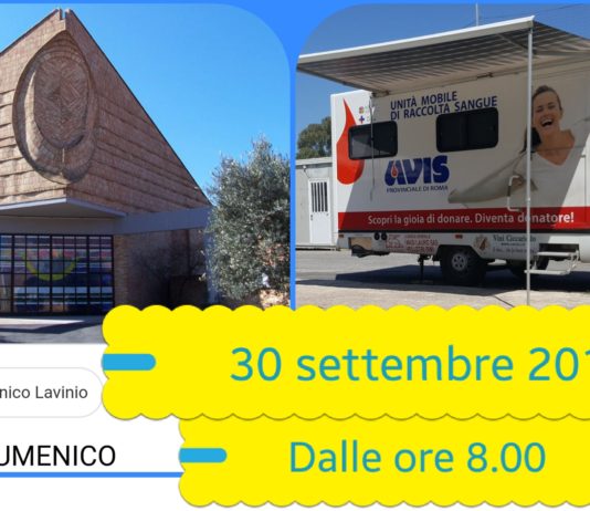 Raccolta di sangue il 30 settembre al centro Ecumenico, l’Avis chiama a raccolta