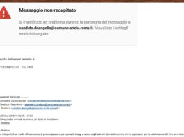 Anzio, è fermo il sistema di posta elettronica del Comune
