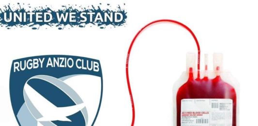 Raccolta di sangue con il Rugby Anzio Club, il presidente Avis ringrazia
