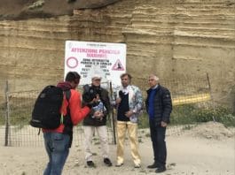 Anzio. Striscia la Notizia con Mister Neuro alle grotte di Nerone