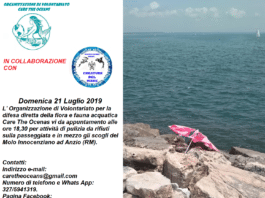 Anzio. Care the Oceans: appuntamento il 21 luglio per pulizia del molo Innocenziano