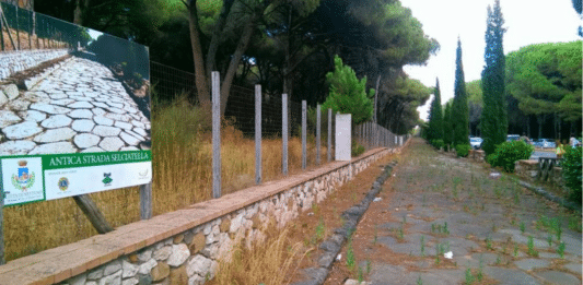 Nettuno. Oggi taglio dell’erba nell’area archeologica della strada romana alla Campana