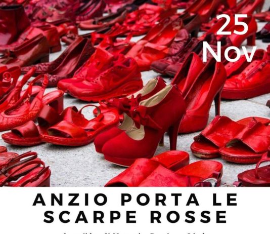 25 novembre, Anzio porta le scarpe rosse