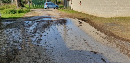 Nettuno. Da una settimana copiosa perdita di acqua ai Zucchetti, nessuno interviene