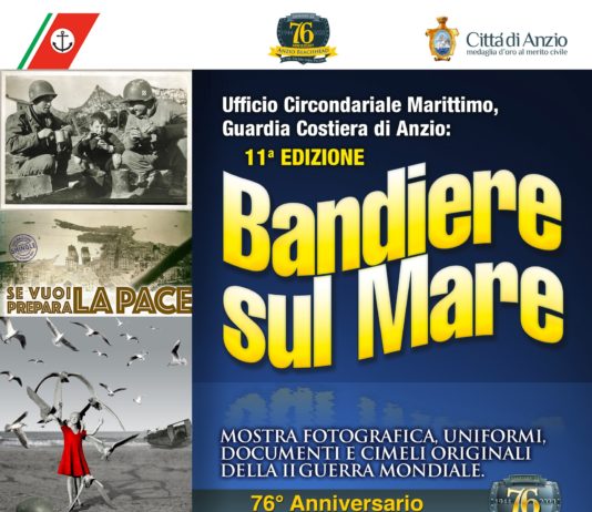 Anzio, il 16 gennaio inaugura l’11esima mostra “Bandiere sul Mare”