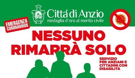 Anzio attiva numero verde per over 65: consegna spesa, sostegno psicologico e segnalazioni