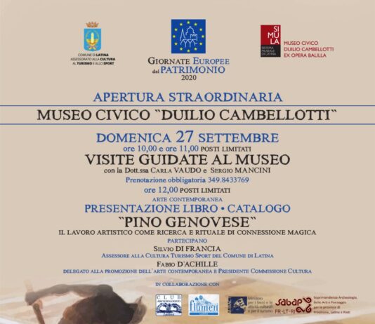 Latina. Due giorni di iniziative per celebrare le Giornate Europee del Patrimonio