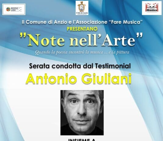 Anzio. “Note nell’Arte”: sabato 26 settembre a Villa Adele, l’evento di beneficenza con la partecipazione di Antonio Giuliani