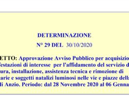 Anzio. Il Comune delibera spesa di 75mila euro per le luminarie di Natale