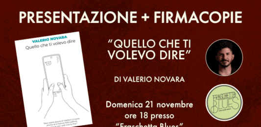 “Quello che ti volevo dire”, Valerio Novara presenta a Nettuno il suo libro