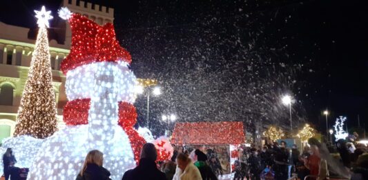 Nettuno. Grande Nevicata al Villaggio delle Fiabe di Piazza Battisti