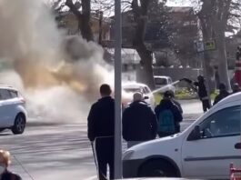 Anzio. Auto a fuoco a Lavinio stazione, chiusa la Nettunense
