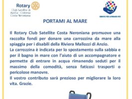“Portami al Mare” è il nuovo progetto del R.C. Satellite Costa Neroniana