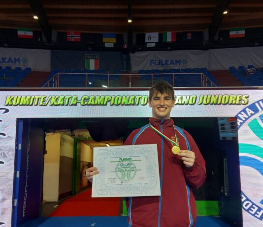 Anzio, Gabriele Sacco campione juniores di karate d’Italia