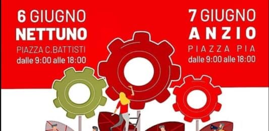 “La Legalità parte dal Lavoro” il 6 e 7 giugno la CGIL nelle piazze di Nettuno ed Anzio