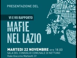Nettuno. Rapporto Mafie nel Lazio, martedì 22 la presentazione al Comune
