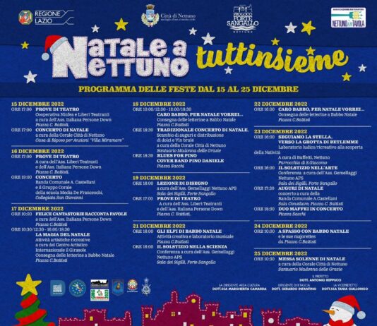 Natale a Nettuno, mostre e installazioni al Forte Sangallo. In piazza Battisti solidarietà e associazionismo