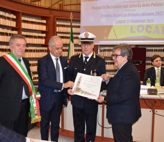 Alla Polizia Locale di Anzio il Premio ANCI Sicurezza Urbana 2022