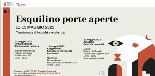 Roma. “Esquilino Porte Aperte” tre giornate di eventi, incontri e workshops