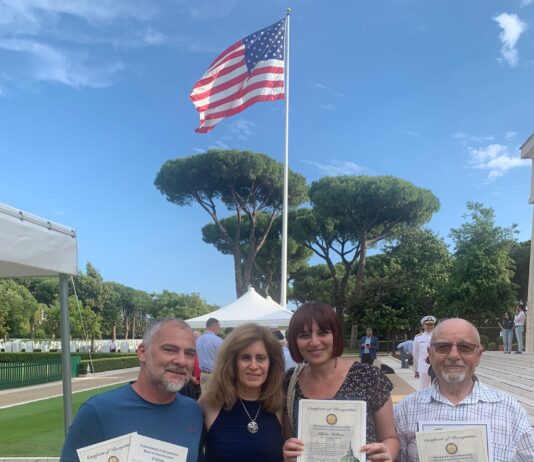 Nettuno. Al Memorial Day consegnato encomio all’associazione “Nettuno olim Antium”