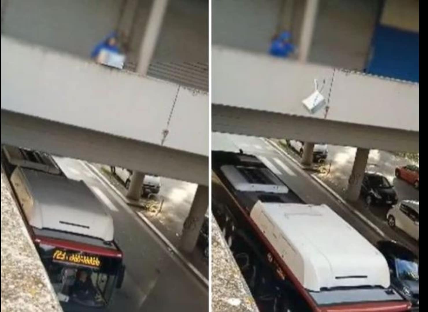 Roma. Lanciano un forno a microonde dal ponte sul bus Atac in corsa:  vandali denunciati - InLiberaUscita