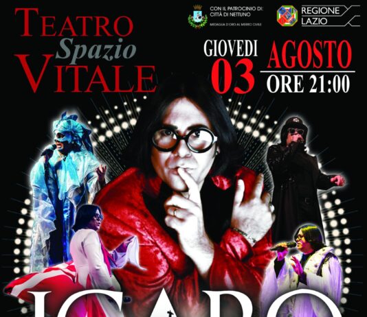 Nettuno. 3 agosto, “Icaro-tributo a Renato zero” al Teatro spazio Vitale in favore di UNITALSI