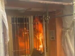 Anzio. Incendio in una palazzina ad Anzio Colonia