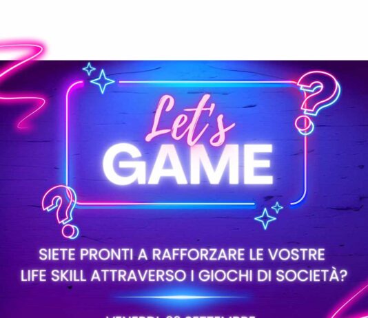 A settembre.. LET’S GAME! incontri di gruppo per promuovere le risorse personali