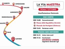 “La via maestra, insieme per la Costituzione”, il 7 ottobre la grande manifestazione a Roma