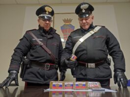 Segni, Carabinieri arrestano diciottenne con 8 panetti di hashish