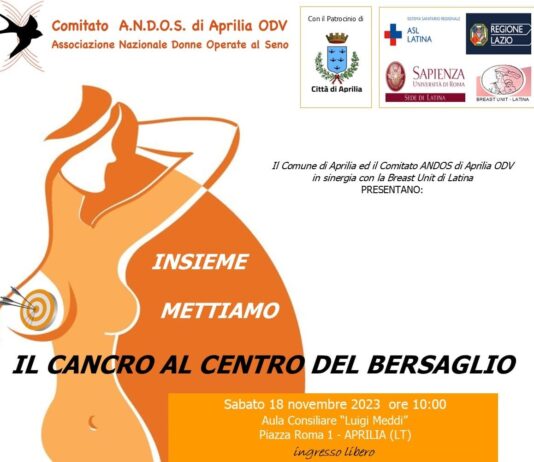 “Il cancro al centro del bersaglio”, convegno con l’Andos di Aprilia