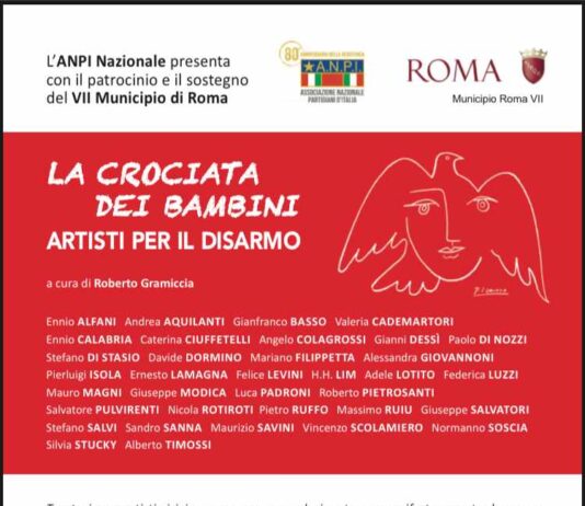 Il 13 dicembre a Roma inaugurazione della mostra “La Crociata dei Bambini. Artisti per il disarmo”