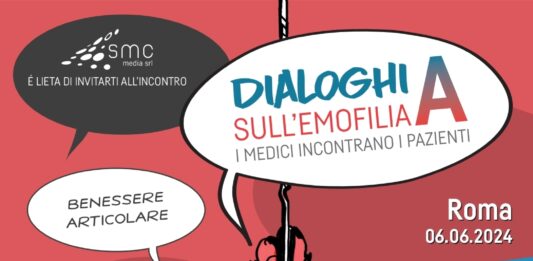 Roma, 6 giugno “Dialoghi sull’emofilia A”: i pazienti incontrano i medici