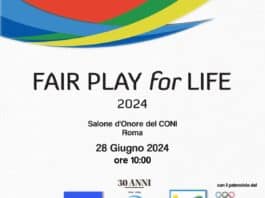Roma. Festa al Coni il 28 giugno per “Fair Play for Life” tra i premiati Storaro e Borrometi