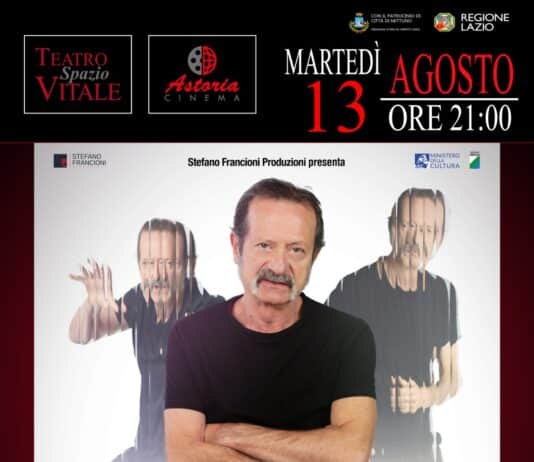 Nettuno. Il 13 agosto Rocco Papaleo al teatro Spazio Vitale
