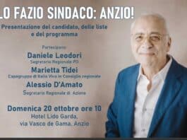 Elezioni Anzio. Domenica 20 ottobre sarà presentata la candidatura di Aurelio Lo Fazio