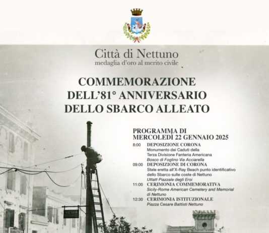 Sbarco di Anzio e Nettuno: L’Amministrazione comunale di Nettuno non dimentica