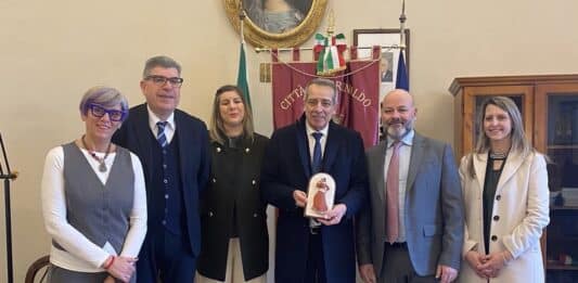 Il sindaco Burrini a Corinaldo. Viaggio di fede ricordando Marietta