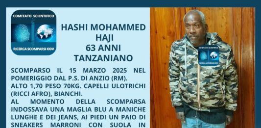 Scomparso da ieri, le ricerche tra Nettuno e Aprilia